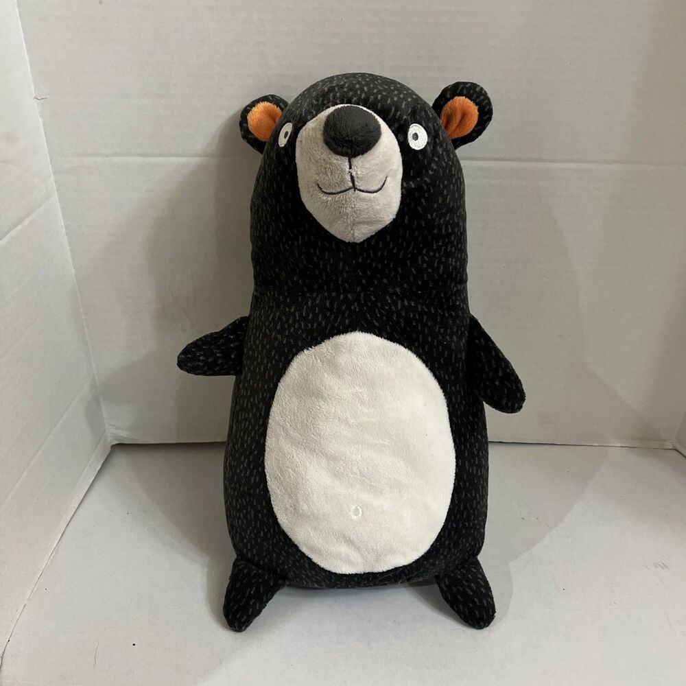 Pillowfort Woodland Bear Throw Pillow  Plush circo Target Black Gray 15.5"